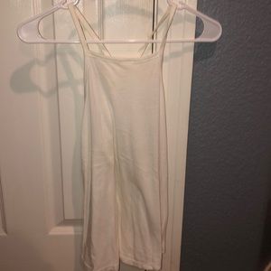 white tank top